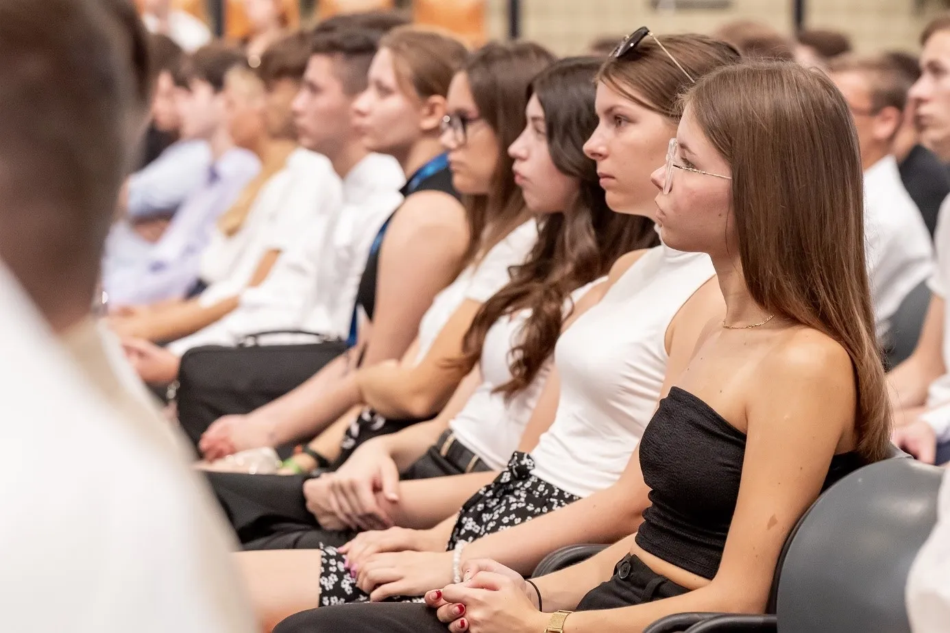 The University Hall was full for the opening ceremony